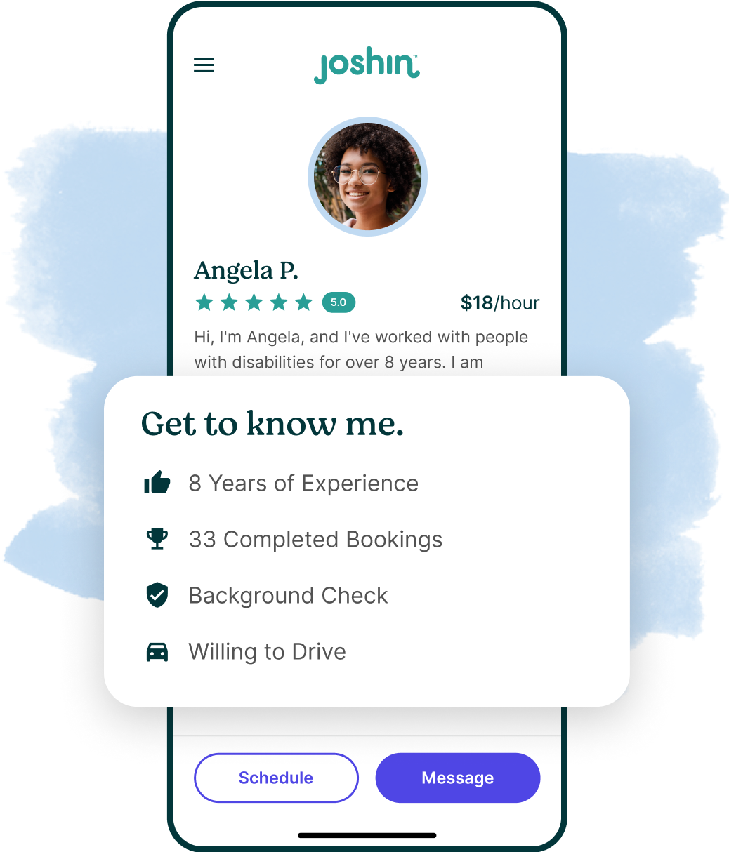 Joshin Caregiver Profile.